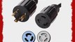 NEMA L6-20P to L6-30R Plug Adapter - 1 Foot 20A/250V 12/3 SJT - Iron Box # IBX-4488-01M