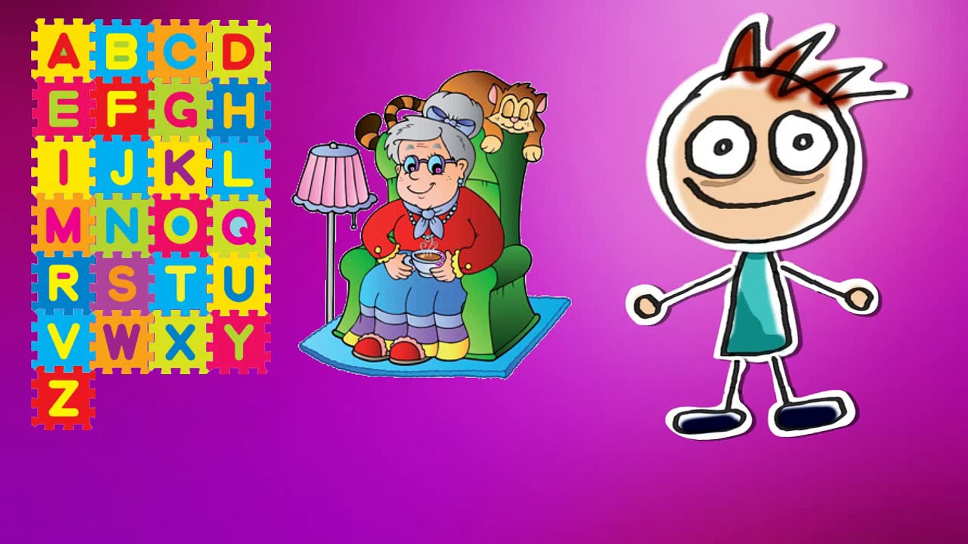 ⁣Alphabet Songs | ABC Songs for Children -Cartoon für Kinder Grandmother