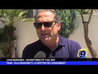 TRANI | Villa Dragonetti, lo spettro dei licenziamenti