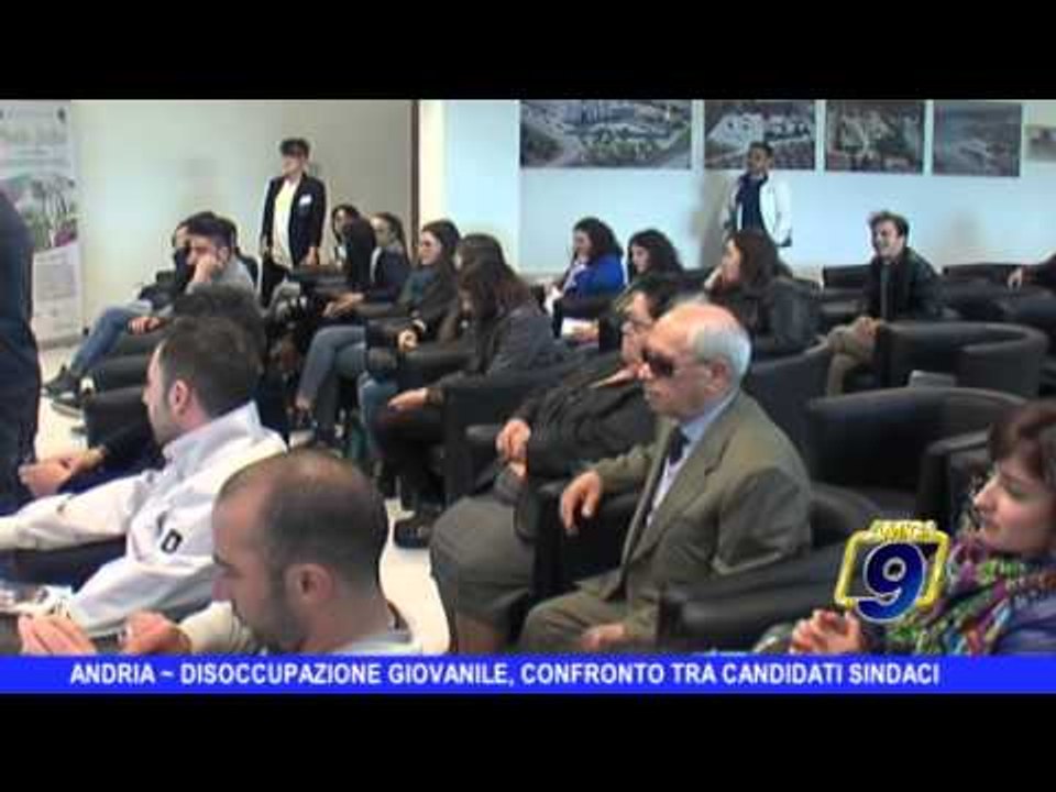 ANDRIA | Disoccupazione giovanile, confronto tra i candidati sindaci