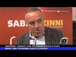 ANDRIA | Zinni: "Potenziamo legge su ludopatia"