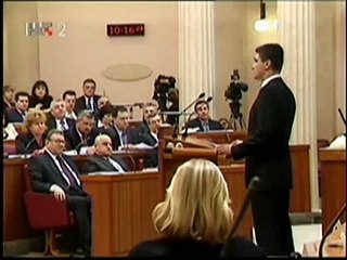 Zoran u Saboru o povjerenju Vladi 1.dio