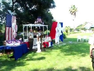 Boy Scout Flag Ceremony with Drum