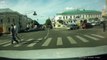 Lucky Biker Lands on Car Roof After Crash. [Real Life Stuntman]