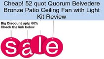 52 quot Quorum Belvedere Bronze Patio Ceiling Fan with Light Kit Review