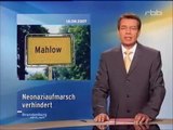 RBB Brandenburg Aktuell: Hess-Marsch in Mahlow verhindert