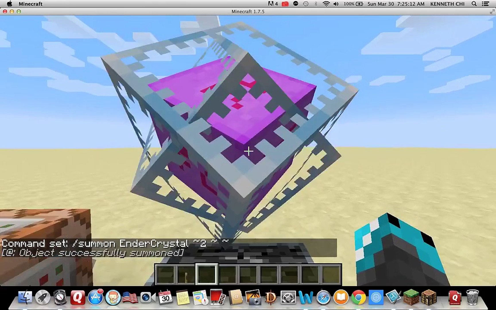 How To Make Ender Crystals With Command Blocks Video Dailymotion