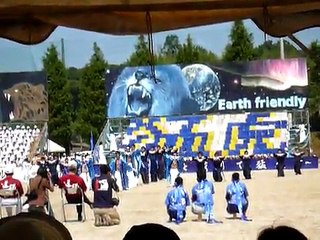 筑前高校　第30回体育祭　青ブロック「青漣」