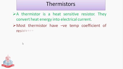 Thermistors and its uses