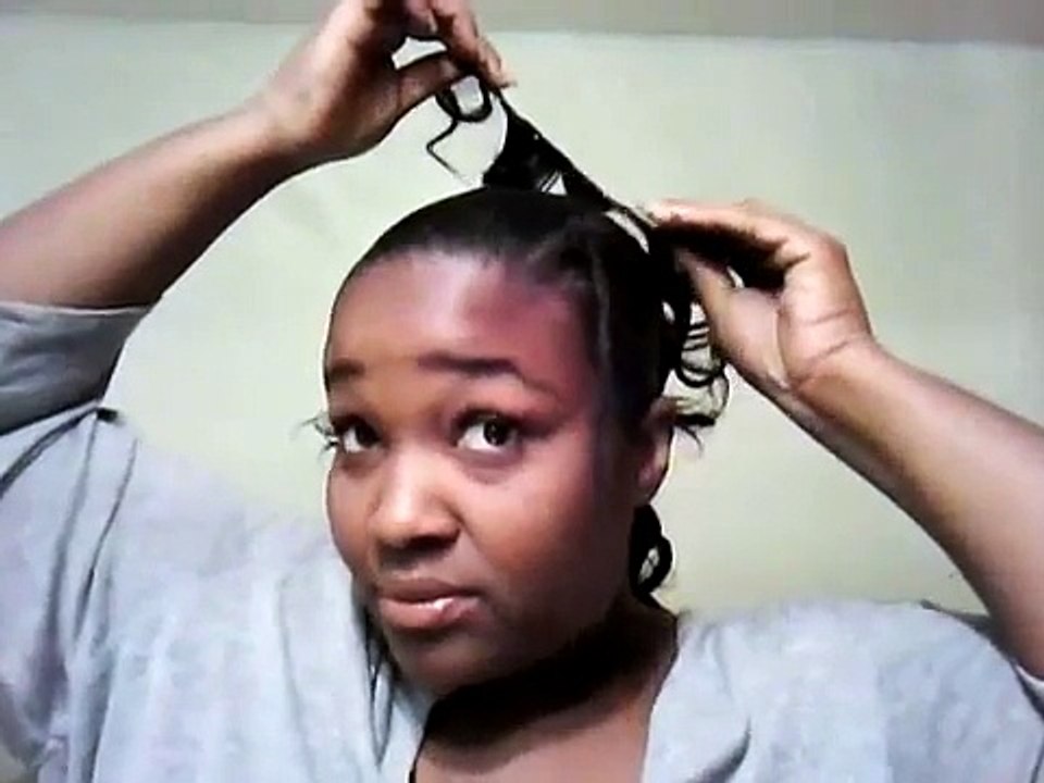 Mohawk W/ Weave Tutorial: Don't cut ur hair girl!