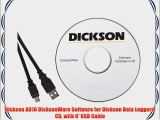Dickson A016 DicksonWare Software for Dickson Data Loggers CD with 6' USB Cable