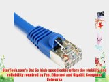 StarTech.com Blue Snagless Shielded RJ45 F/UTP Cat 5e Patch Cable - 75 Feet (S45PATCH75BL)