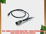 C2G / Cables to Go 50234 Select VGA   3.5mm A/V Male/Male Cable Black (150 Feet/45.72 Meters)