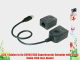 C2G / Cables to Go 39993 USB Superbooster Extender with Cat5E Cable (150 Feet Black)