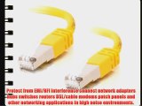 C2G / Cables to Go 28715 Cat5E Molded Shielded Patch Cable Yellow (150 Feet/45.72 Meters)