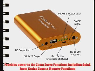 Fotodiox Pro Turbopack 9000 - DC 12v 25Wh Power Pack for B4 2/3 Lens (Fujinon Nikon Canon Angenieux