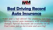 Lowest price available on auto insurance bad driving records online