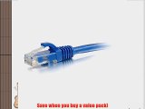 C2G / Cables to Go 29022 Cat6 Snagless Unshielded (UTP) Network Patch Cables 25-Value Pack