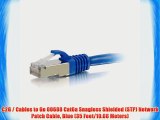 C2G / Cables to Go 00688 Cat6a Snagless Shielded (STP) Network Patch Cable Blue (35 Feet/10.66