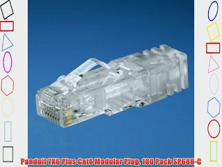 Panduit TX6 Plus Cat6 Modular Plug 100 Pack SP688-C