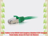 C2G / Cables to Go 00839 Cat6 Snagless Shielded (STP) Network Patch Cable Green (25 Feet/7.62