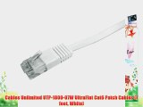Cables Unlimited UTP-1800-07W UltraFlat Cat6 Patch Cables (7 feet White)