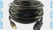 PTC - 20 Meters (64 Feet) USB 2.0 Active Extension / Repeater Cable A Male to A Female - Supports