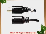 25 Foot L6-30P to L6-30R Extension Power Cord 30 Amps 250V - UL Listed