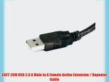 65FT 20M USB 2.0 A Male to A Female Active Extension / Repeater Cable
