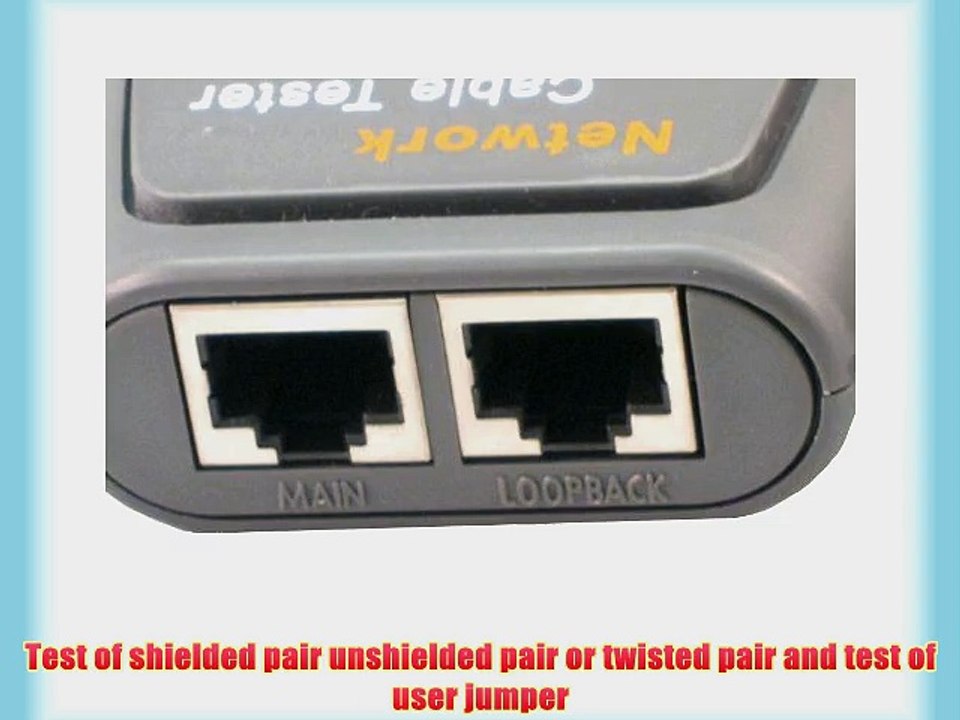 Cable Tester LED - Ethernet Network LAN UTP/FTP/BNC RJ45