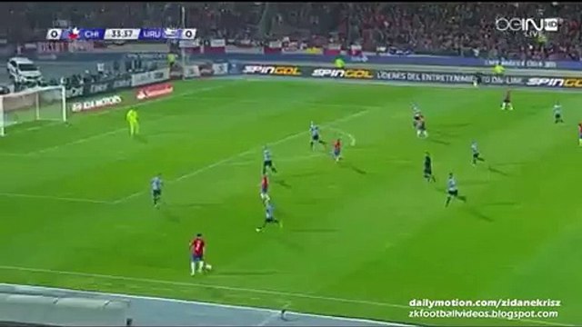 Alexis Sánchez Great Shot - Chile v. Uruguay 24.06.2015