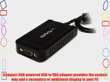 StarTech USB to VGA External Video Card Multi Monitor Adapter - 1920x1200 - USB to VGA External