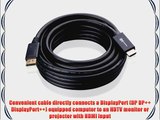 Cable Matters? Gold Plated DisplayPort to HDMI Cable 25 Feet