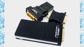RioRand USB 2.0 to VGA/DVI/HDMI Adapter for Multiple Monitors Upto 2048x1152 / 1920x1200 Each
