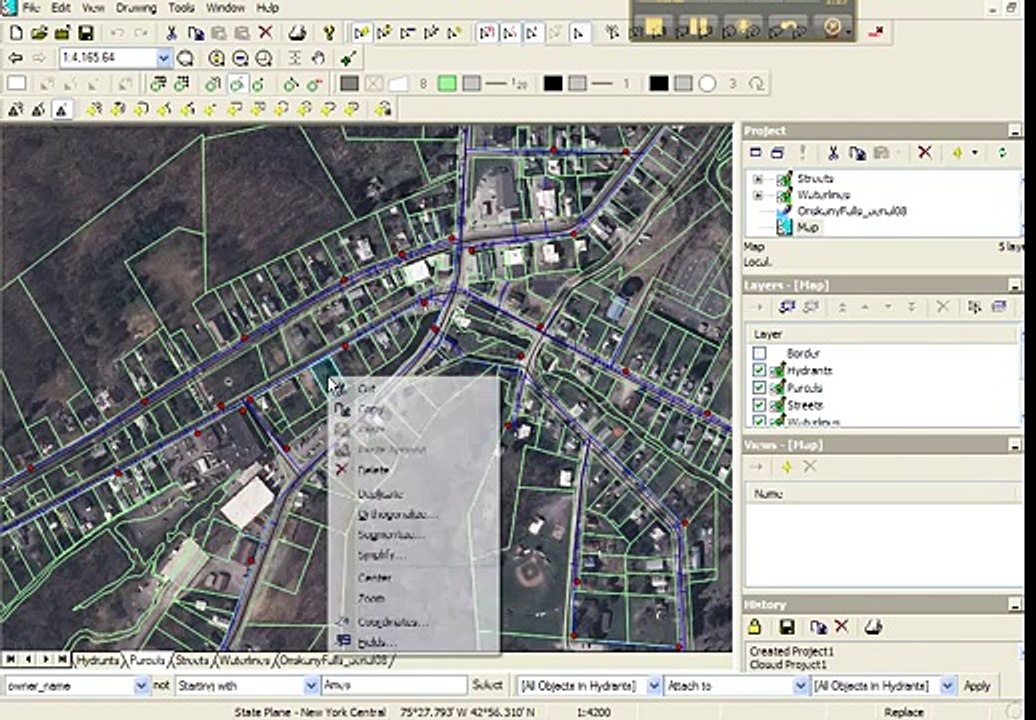Desktop GIS software demonstration