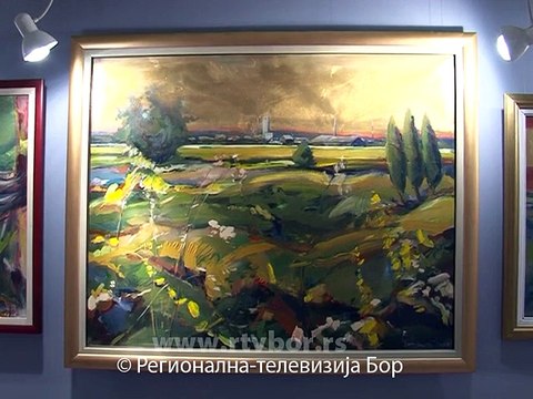 U Boru otvorena 25. Samostalna izložba Ratka Jankovića, 24. jun 2015. (RTV Bor)