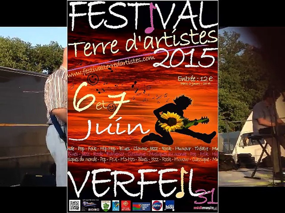 Saturday, June 6 Dr Pickup trio, Festival Terre D'Artistes 2015, 31590 Verfeil evening show - Hip Hip Hugger-
