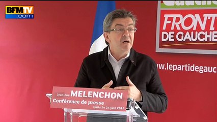 NSA: "Nous devons suspendre les négociations sur le traité transatlantique", dit Mélenchon