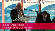 Discours de Jean-Paul POULET, Président de la CCI Ardèche / AG du 8 avril 2013