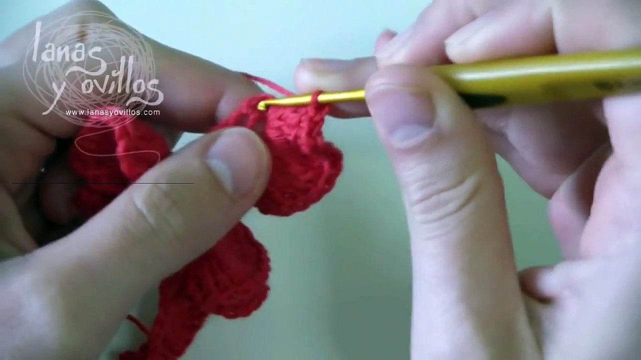 Tutorial Rosa Crochet o Ganchillo Flor