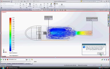 Solid Works Flow Simulation of Bi-Propellant Rocket for Helicopter of C2H6O and NO2 - 250N