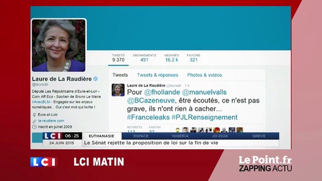 Écoutes de la NSA - Loi sur le renseignement : Un peu d'honnêteté intellectuelle ! - Zapping du 24 juin