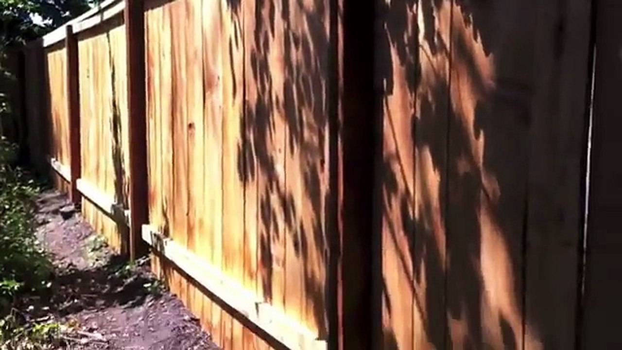How To Build Wood Fence with Metal Posts video Dailymotion