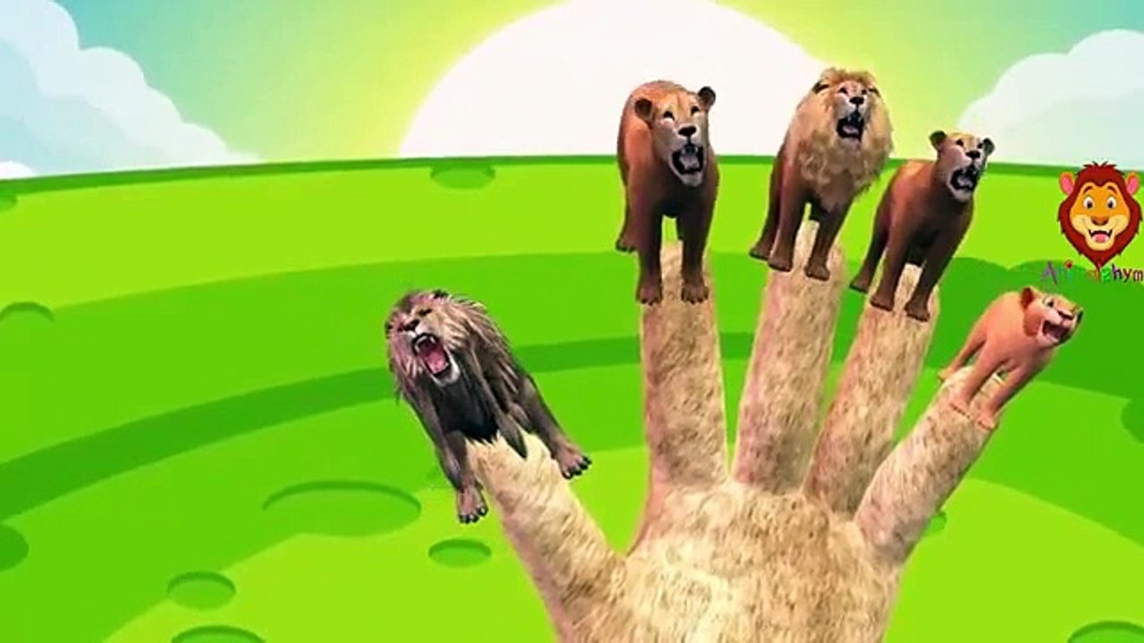 Animals Cartoons Finger Family Children Nursery Rhymes | Animals Finger Family Rhymes for Children