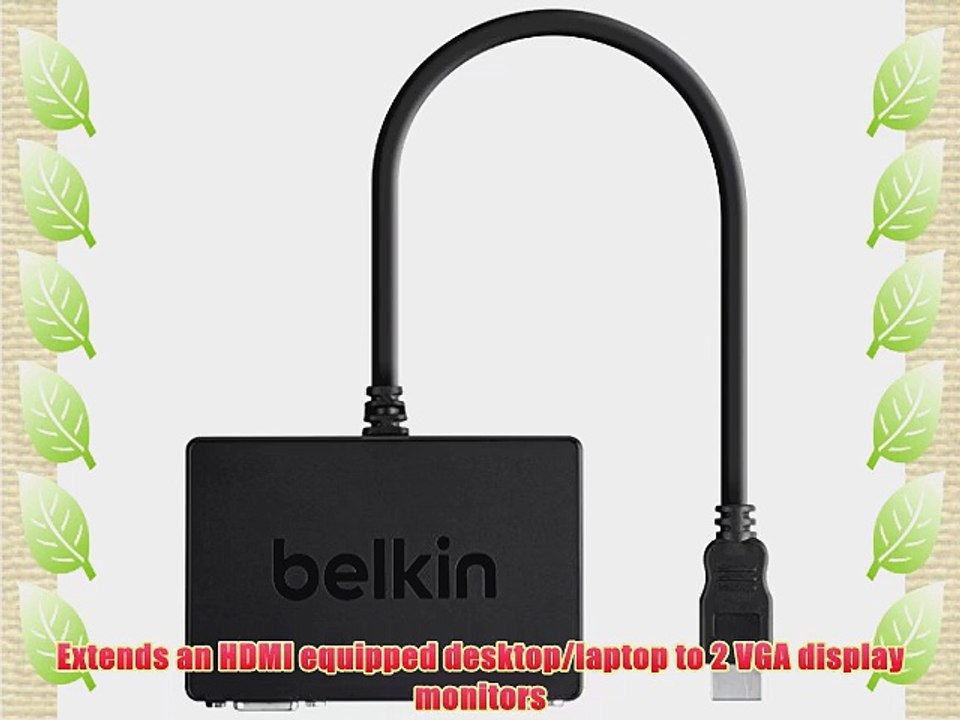 Belkin HDMI to 2x VGA Splitter Dongle (F2CD063tt)