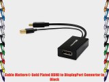 Cable Matters? Gold Plated HDMI to DisplayPort Converter in Black