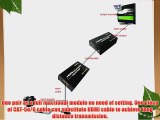 A-tech Single Cat-5e/6 Is a Hdmi Extender Over Ethernet Make in Metal Black.over the Cat5e/6