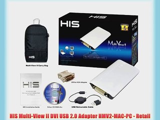 HIS Multi-View II DVI USB 2.0 Adapter HMV2-MAC-PC - Retail