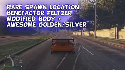 GTA 5 Online  RARE Customized Benefactor Feltzer SPAWN LOCATION [2015]