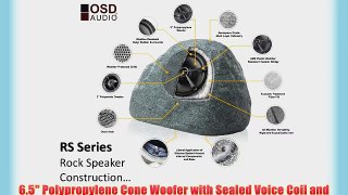 OSD Audio RS690 6.5-inch Outdoor Rock 175-Watt Speaker Granite Grey (Sold as a Pair)